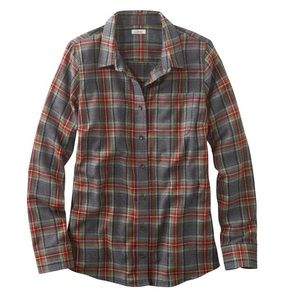L.L.Bean Women's Scotch Plaid Flannel Shirt
